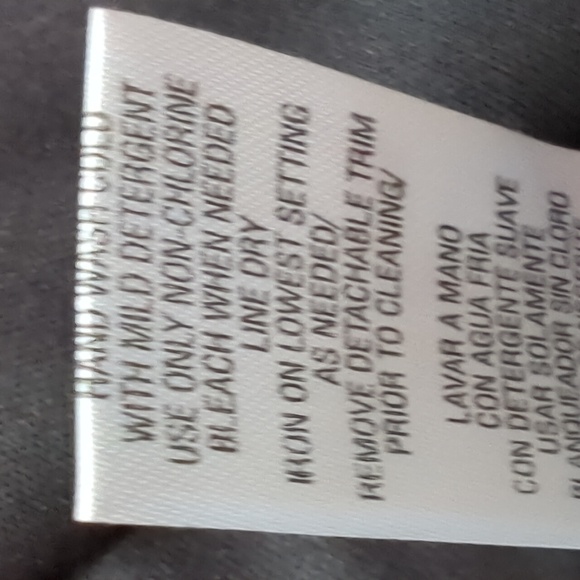 NWOT Studio I Women's 2 Piece Black Floral Chiffon Dress With Blue Jacket Size14 - Picture 9 of 9